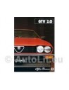1981 ALFA ROMEO GTV 2.0 BROCHURE FRANS
