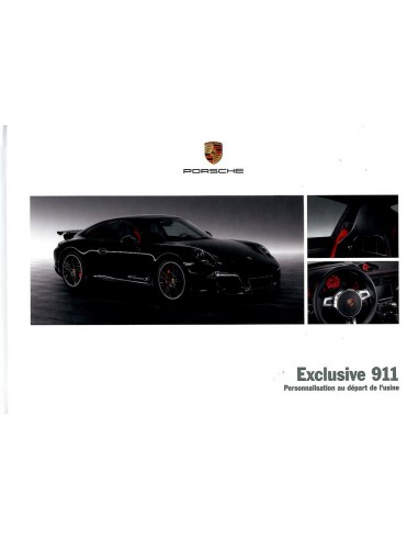 2014 PORSCHE 911 CARRERA EXCLUSIVE HARDCOVER BROCHURE FRANS