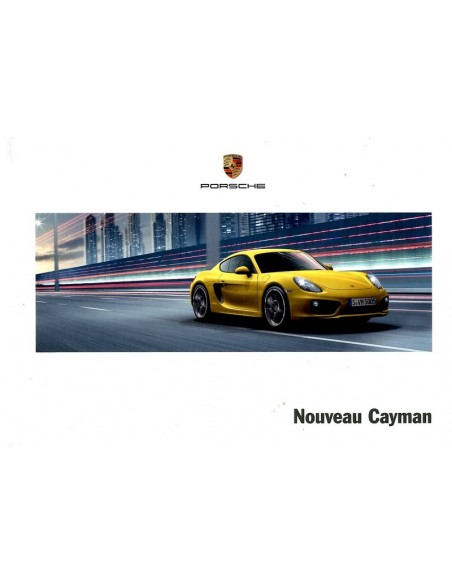 2013 PORSCHE CAYMAN HARDCOVER BROCHURE FRANS