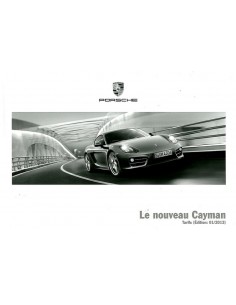2013 PORSCHE CAYMAN HARDCOVER BROCHURE FRANS 2