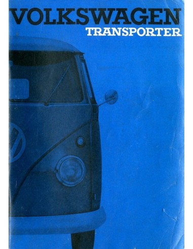 1962 VOLKSWAGEN T1 TRANSPORTER INSTRUCTIEBOEKJE NEDERLANDS
