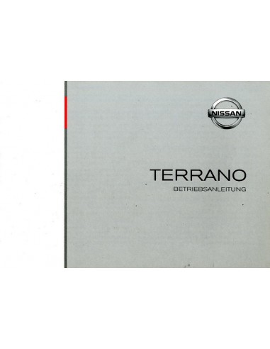 2003 NISSAN TERRANO INSTRUCTIEBOEKJE DUITS
