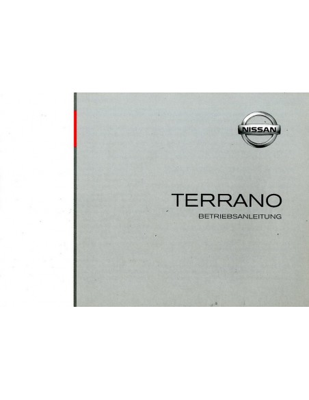 2003 NISSAN TERRANO INSTRUCTIEBOEKJE DUITS