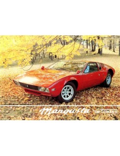 1971 DE TOMASO MANGUSTA BROCHURE