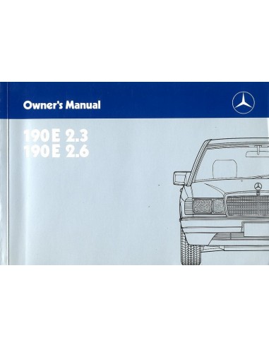 1987 MERCEDES BENZ 190E 2.3 2.6 INSTRUCTIEBOEKJE ENGELS