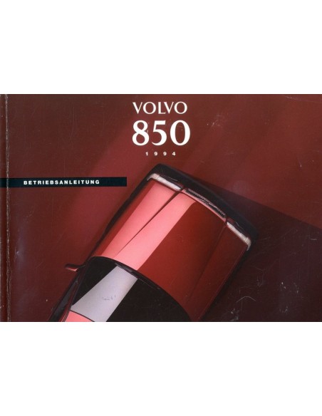 1994 VOLVO 850 INSTRUCTIEBOEKJE DUITS