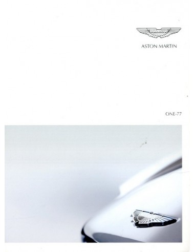 2011 ASTON MARTIN ONE-77 BROCHURE ENGELS