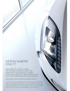 2011 ASTON MARTIN ONE-77 BROCHURE ENGELS 2