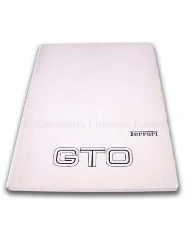 1985 FERRARI 288 GTO INSTRUCTIEBOEKJE