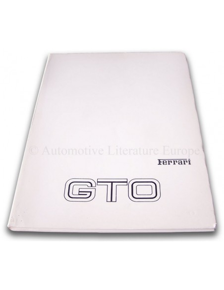 1985 FERRARI 288 GTO INSTRUCTIEBOEKJE