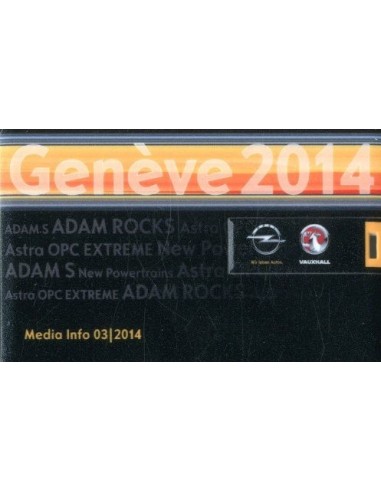 2014 OPEL & VAUXHALL GENEVE PERSMAP USB