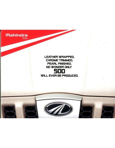 2014 MAHINDRA SCORPIO BROCHURE ENGELS