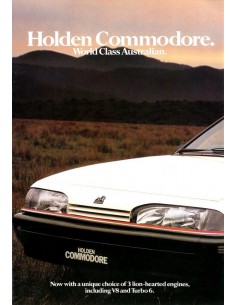 1987 HOLDEN COMMODORE BROCHURE ENGELS