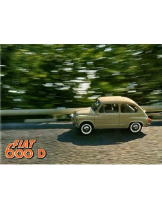 1960 FIAT 600 D & 600 D MULITPLA BROCHURE NEDERLANDS