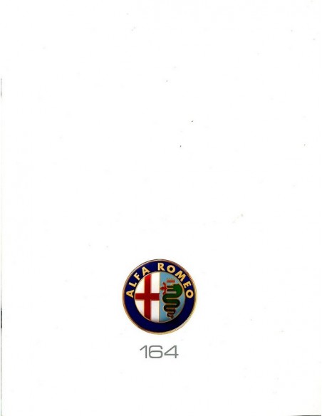 1990 ALFA ROMEO 164 BROCHURE ENGELS USA