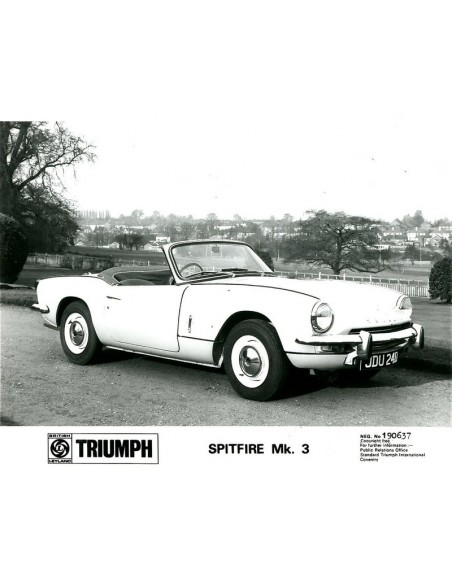 1967 TRIUMPH SPITFIRE MK 3 PERSFOTO
