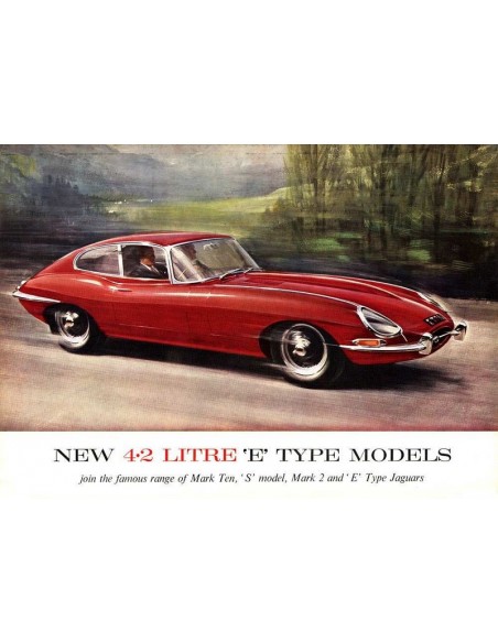 1965 JAGUAR E TYPE 4.2 LITRE BROCHURE ENGELS