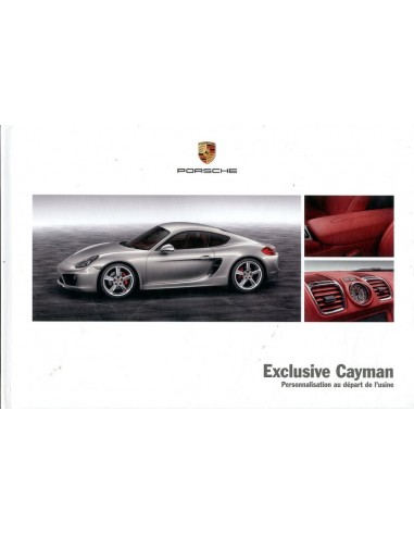 2014 PORSCHE CAYMAN EXCLUSIVE HARDCOVER BROCHURE FRANS