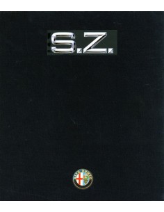 1990 ALFA ROMEO SZ HARDCOVER BROCHURE DUITS