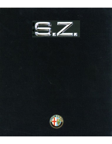 1990 ALFA ROMEO SZ HARDCOVER BROCHURE DUITS