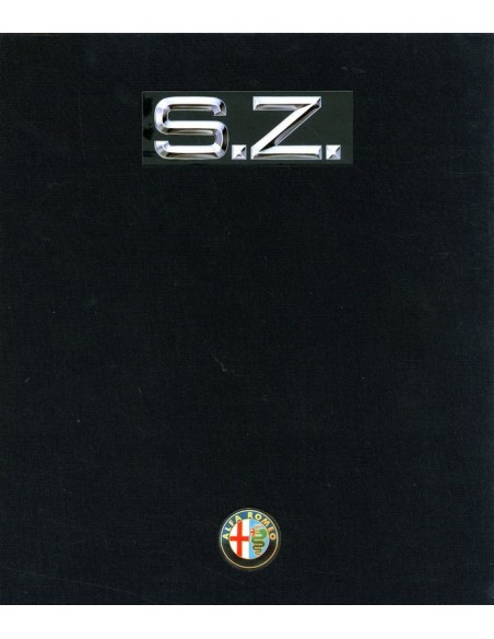 1990 ALFA ROMEO SZ HARDCOVER BROCHURE DUITS