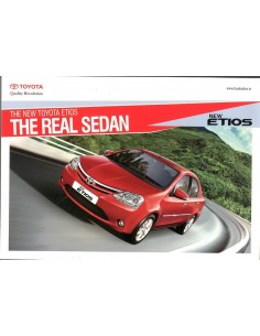 2014 TOYOTA ETIOS BROCHURE ENGLISH