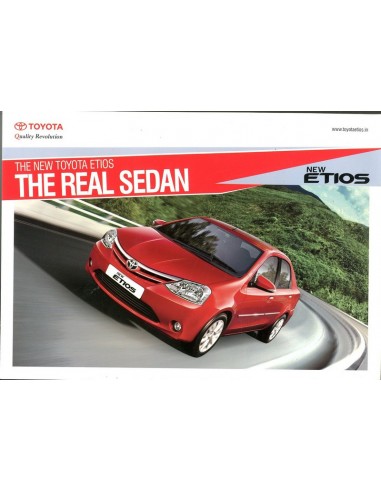 2014 TOYOTA ETIOS BROCHURE ENGLISH