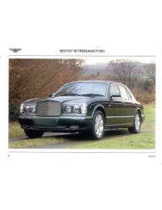 2003 BENTLEY ARNAGE R BOORDMAP DUITS 2