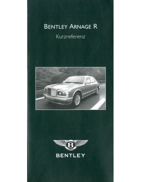 2003 BENTLEY ARNAGE R BOORDMAP DUITS