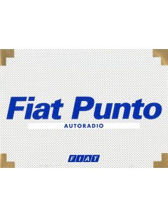 1999 FIAT PUNTO AUTORADIO INSTRUCTIEBOEKJE NEDERLANDS