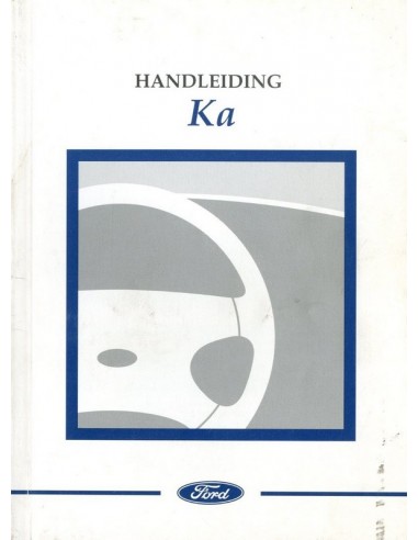 1997 FORD KA BETRIEBSANLEITUNG NIEDERLÄNDISCH