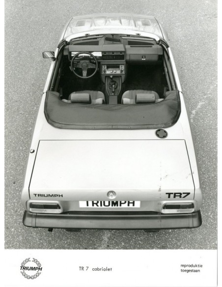 1980 TRIUMPH TR7 CABRIOLET PERSFOTO