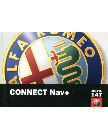 2001 ALFA ROMEO 147 CONNECT NAV+ INSTRUCTIEBOEKJE ENGELS