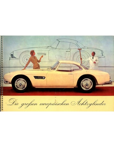 1957 BMW 502 503 507 V8 BROCHURE DUITS