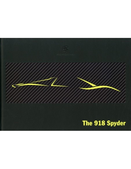 2013 PORSCHE 918 SPYDER HARDCOVER PROSPEKT ENGLISCH