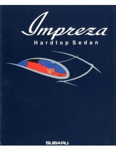 1992 SUBARU IMPREZA HARDTOP SEDAN BROCHURE JAPANS