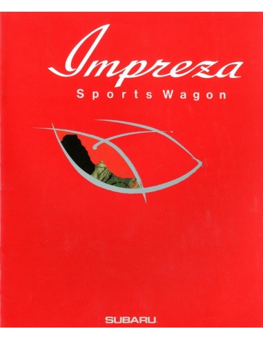 1992 SUBARU IMPREZA SPORTS WAGON BROCHURE JAPANS