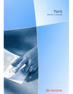 2005 TOYOTA YARIS INSTRUCTIEBOEKJE ENGELS