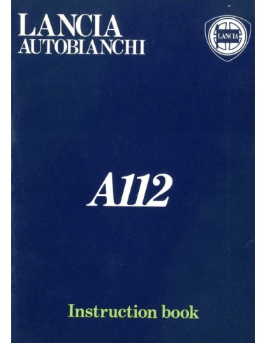 1984 AUTOBIANCHI A112 INSTRUCTIEBOEKJE ENGELS