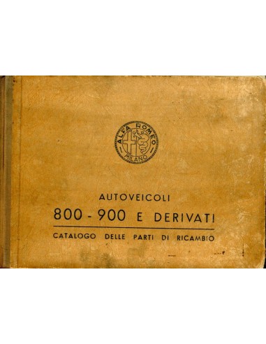 1955 ALFA ROMEO 800 900 ONDERDELENHANDBOEK ITALIAANS