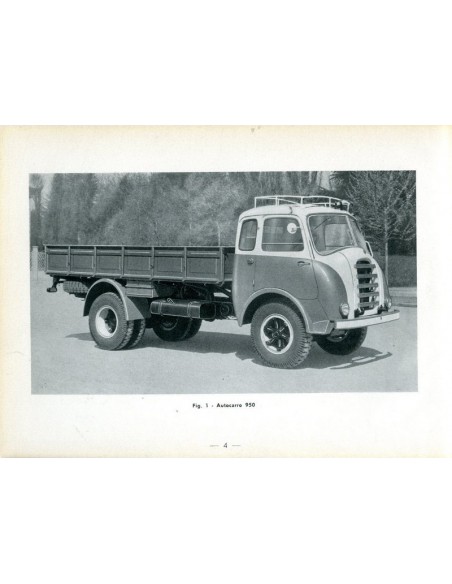1956 ALFA ROMEO AUTOCARRO 950 ONDERDELENHANDBOEK ITALIAANS