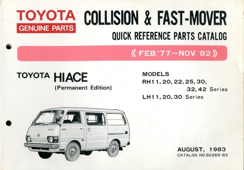 1983 toyota parts catalog #2 1983 toyota parts catalog #2