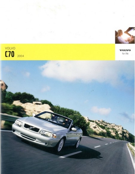 2004 VOLVO C70 CABRIOLET BROCHURE ENGELS