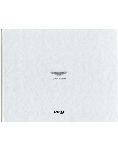 2013 ASTON MARTIN DB9 HARDCOVER BROCHURE DUITS