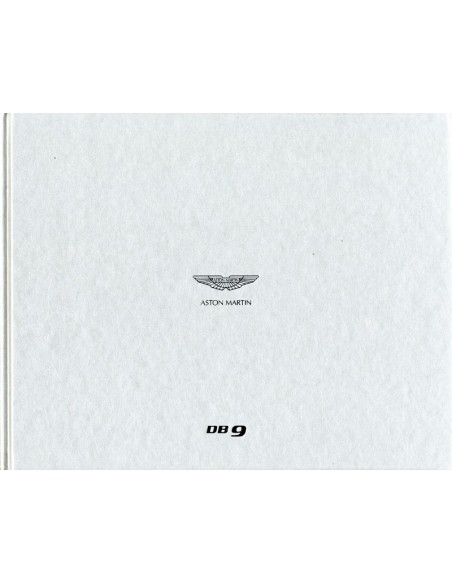 2013 ASTON MARTIN DB9 HARDCOVER BROCHURE DUITS