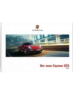 2014 PORSCHE CAYMAN GTS HARDCOVER BROCHURE DUITS