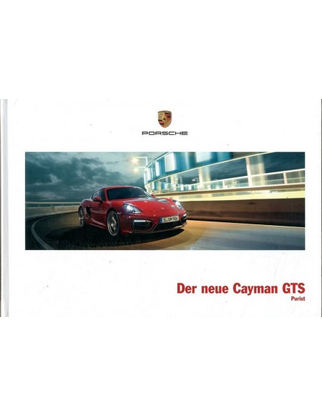 2014 PORSCHE CAYMAN GTS HARDCOVER BROCHURE DUITS