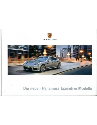 2014 PORSCHE PANAMERA EXECUTIVE MODELLE HARDCOVER BROCHURE DUITS