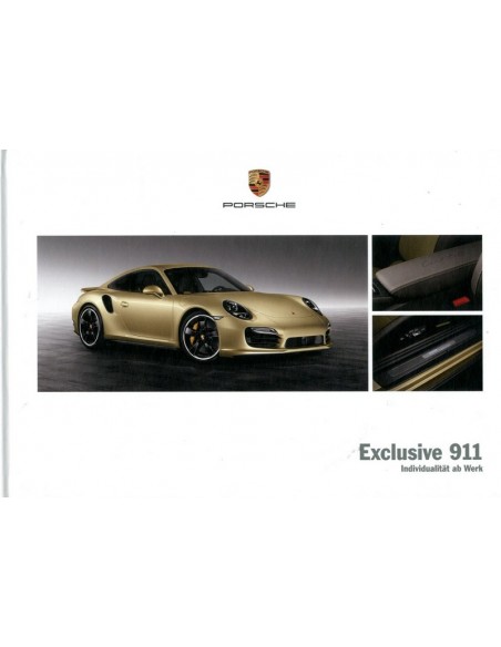 2014 PORSCHE 911 CARRERA EXCLUSIVE HARDBACK BROCHURE GERMAN