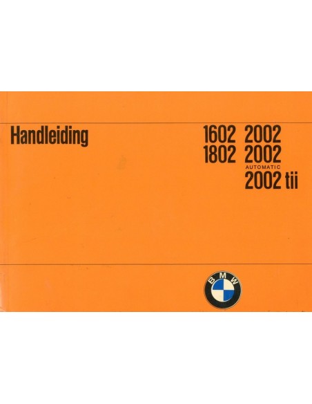 1973 BMW 1602 1802 2002 INSTRUCTIEBOEKJE NEDERLANDS